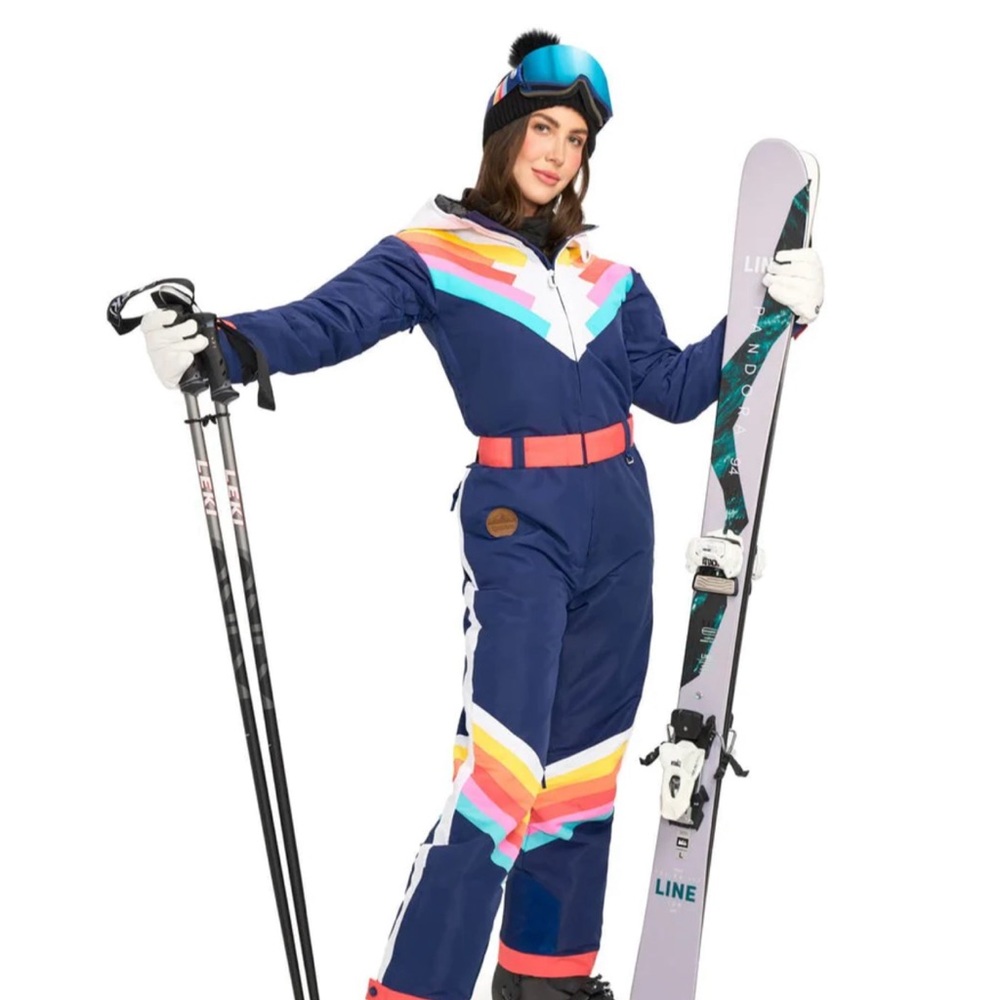 NWOT Tipsy Elves Santa Fe Shredder Ski Suit with hidden hood - Size L